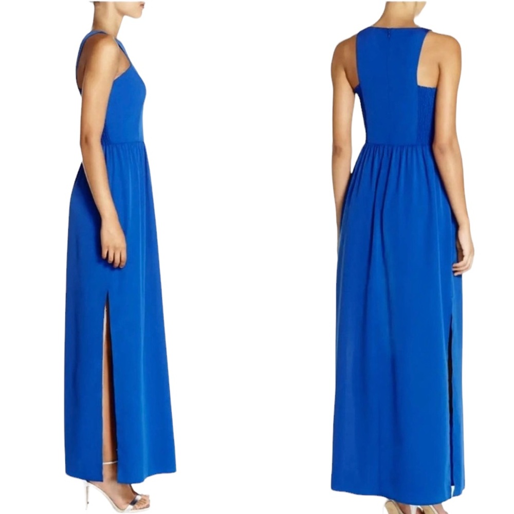 Chelsea28 Cutout Shoulder Maxi Dress 4 Royal Blue